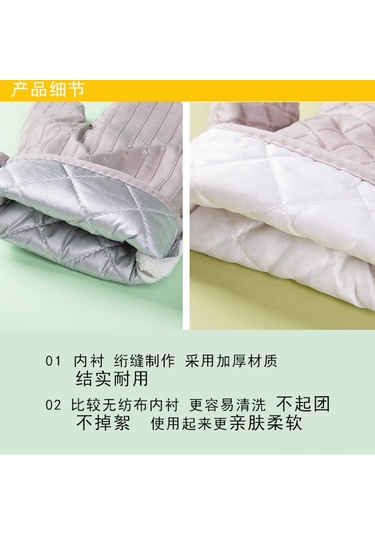 Padalink Ev Fırını Ve Mikrodalga İçin 30cm Silikonlu Isıya Dayanıklı Eldivenler, Antir Kayma Kumaş, Siyah Kare Desenli 4'lü Set