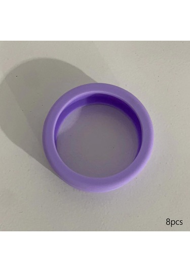 Homyl 8 Adet Bagaj Tekerlekleri Kapakları 2.09 '' Çap Mor Mor