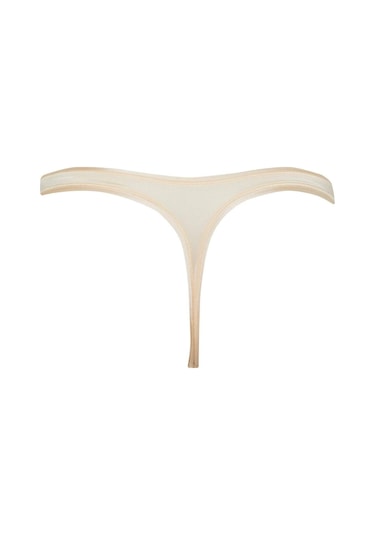 DeFacto String Slip Külot-Fall in Love D5880AX24AUBG375 Bej