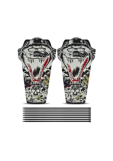 Pazly Bisiklet Çamurluk Seti - Ön & Arka Teker Koruma F08-f13 Modeller, Çok Renkli Çok Renkli