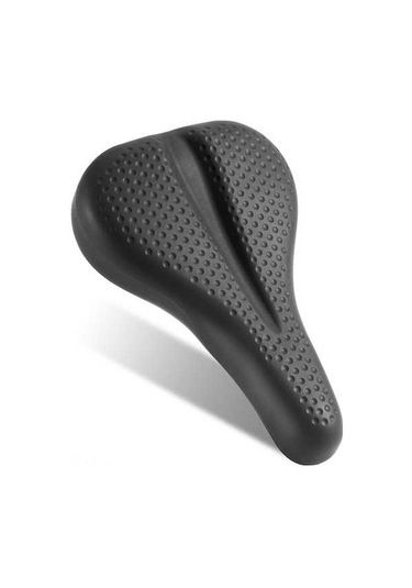 Novahub Kalın Su Geçirmez Bisiklet Selesi Silikon Pad Koltuk Kapağı, Rahat Nefes Alabilir Kaymaz Bisiklet Yastığı Kapağı Siyah Siyah