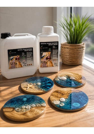 Arc 105 Ultra Şeffaf HobiTakıtepsi Ve Kaplama Epoksi 3 Kg Set
