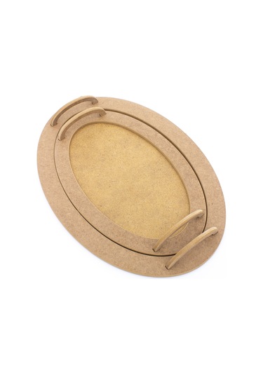 Na Neşeli Ahşap Oval Sunum Tepsi Takımı Ahşap Kulplu Servis Sunum Tepsisi Ham Ahşap Boyama Tepsi Boyama Ahşap Boyası Takımtepsi