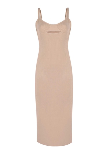 Elbise Kadın Bej Elbise - W23s07d629el Bej