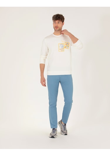Pierre Cardin Erkek Ekru Sweatshirt 50264212-vr019 Ekru