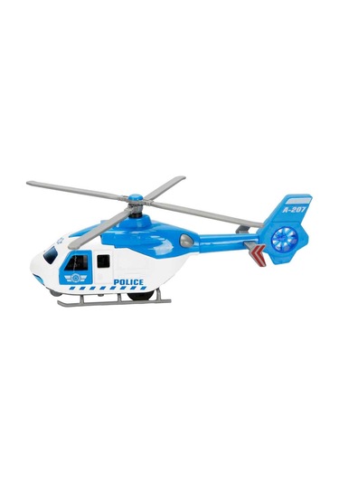 Maxx Wheels Sesli Işıklı Çek Bırak Die Cast Helikopter Metal Gövde Çok Renkli