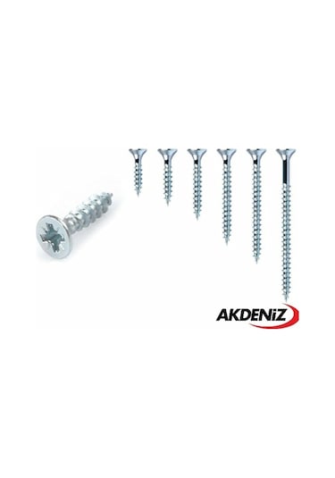 Akdeniz Sunta Vidası 3,5x30 Çinko 1000 Adet