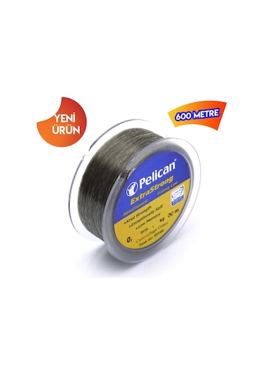 Pelican Bobin Misina 600 Mt Kamuflaj Yeşil Extra Strong