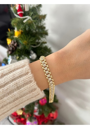 Kadın 14k Çelik Xuping Özel Seri Vip Gold Bileklik Altın
