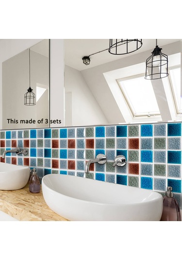 Teltree 10'lu Set Kendinden Yapışkan Duvar Çıkartmaları - Mutfak Ve Banyo Dekoru İçin Pratik Ve Zarif Çözüm Diğer