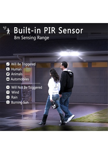 Güneş Çift Kafa Işık Dış Mekan Su Geçirmez Led'ler L5423w