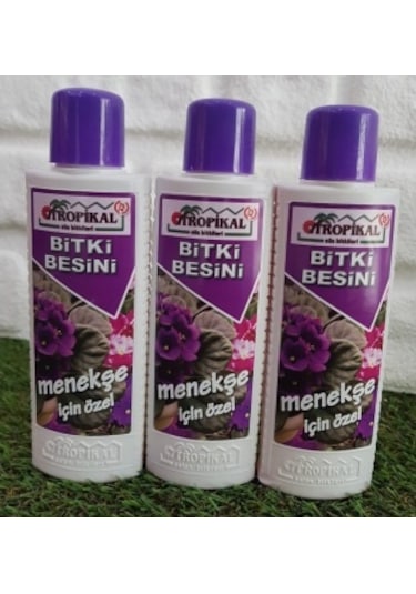 Menekşe Besini 3 ADET 225 ml Bitki Besini Sıvı Bitki Besini Gübre