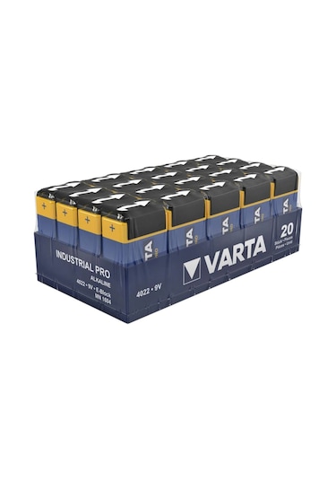 Varta 4022 Industrial Pro 9V Pil 20'li
