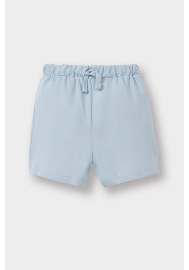 Defacto Erkek Bebek Beli Lastikli Basic Düz Pike Şort C1366a525smbe343 Mavi