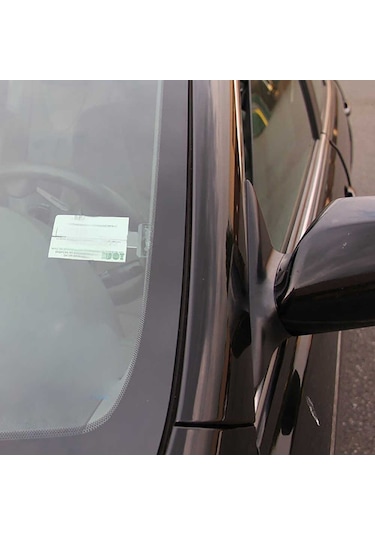 Oto Araç Içi Plastik Şeffaf Kartvizit Bilet Izin Kağıdı Tutucu