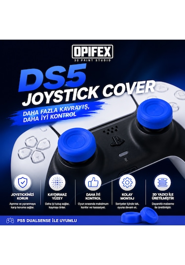 Playstation 5 Analog Koruyucu Kaydırmaz Kapak Siyah