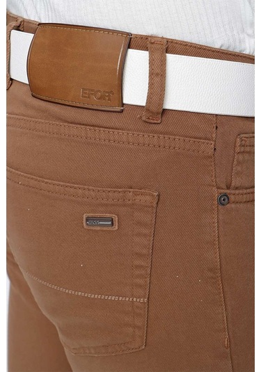 098 Kakao Jean Pantolon Kahverengi