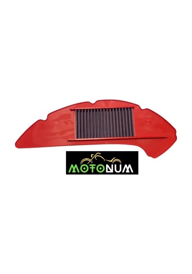 Yamaha N-max 125 - 155 2021 Ve Sonrası Kırmızı Performans Hava Filtresi- Esnek Ve Yıkanabilir