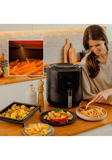 Cecotec Cecofry Rain 1550 W Otomatik Yağ Dağıtıcılı Airfryer Fritöz