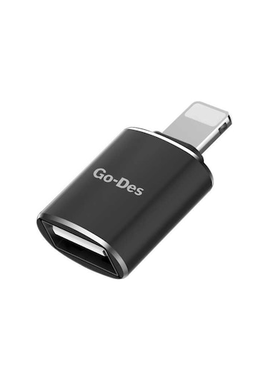 Go Des GD-CT056 USB to Lightning OTG Adaptör Tak & Çalıştır - ZORE-257769 Siyah