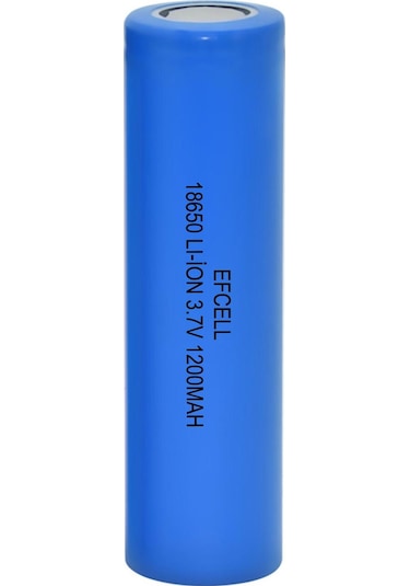 ŞARJLI Pil 3.7V 1200MAH 18650 Lİ-İON BAŞLIKSIZ EFCELL
