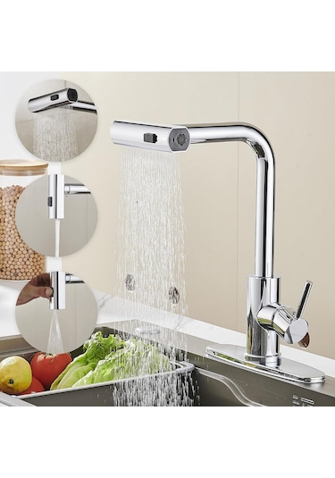 Faumix KAV8890012 Spiralli Mutfak Bataryası Krom