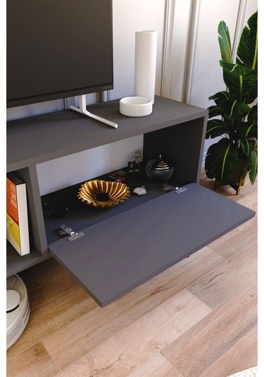 Buka Tv Sehpası, Tv Standı, Televizyon Ünitesi Antrasit