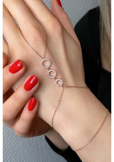 925 Ayar Gümüş Rose Dizi Halkalar Şahmeran - 45099401 Rose Gold