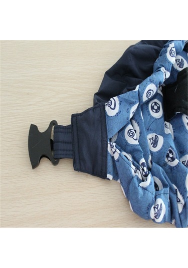 Yenidoğan Bebek Çapraz Vücut Koşum Askısı Mavi Ekose Mavi