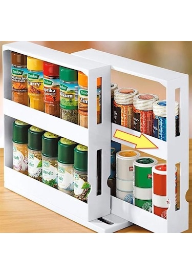 Dönen Raflar Baharat Raf Standı Çok Katmanlı Depolama Masası Organizasyon Depolama Mutfakta Kiler Külte Aksesuarları Gereçleri Home Depolama Tutucular Ve Amp Raflar 1