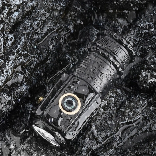 Tongxida 5 Modlu Mini El Feneri, 1300 Lümen, Usb Şarjlı, Dayanıklı Outdoor Lamba, Şapka Lambası, Siyah Siyah