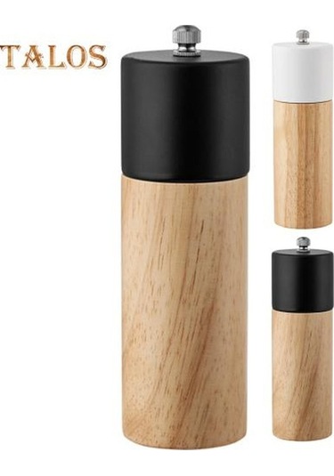 Siyah Baharat Öğütücü Pürüzsüz Kolayca Öğütün Rustik Yüksek Kaliteli Ahşap Manuel Baharat Değirmeni Seramik Öğütücü Restoran İçin