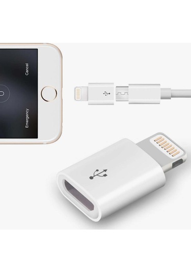 Micro Usb Dönüştürücü Adaptör  İphone Uyumlu / İpad Otg Aparat