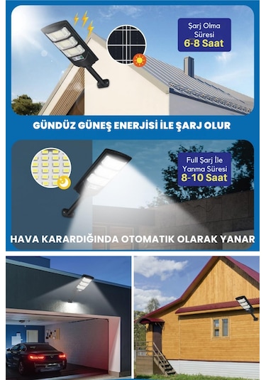 Technojet Solar 144 Led Güneş Enerjili Kumandalı Dış Mekan Hareket Sensörlü Bahçe Aydınlatma