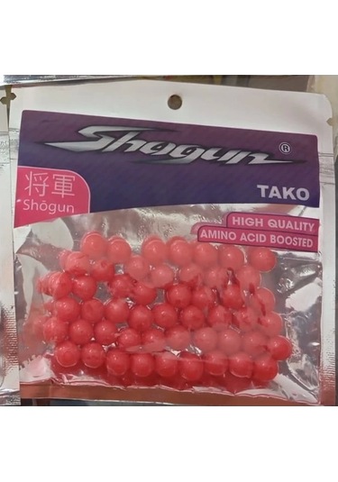 Shogun Tako Silikon Balık Yumurtası Renk: Kırmızı