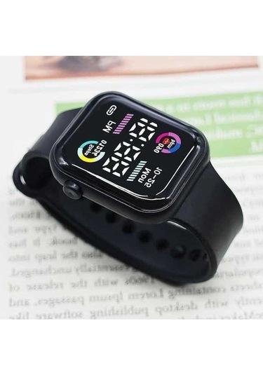 Trendooze Gaojunshop01 Pembe Işıklı Koşu Spor Saati - Kadın Analog Dijital Saat Pembe