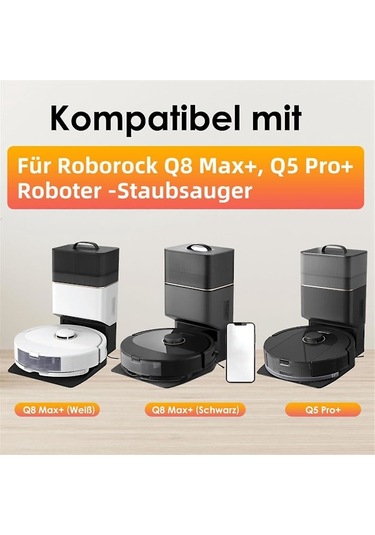 Roborock Q8 Max, Q8 Max+, Q5 Pro, Yedek Parça Aksesuarları Ana Fırça Hepa Filtre Paspas Elektrikli Süpürge Torbası Db Yc İle Uyumludur
