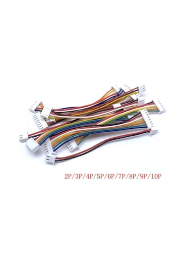 2,54mm Jst Xh 6 Pin Çift Taraflı Kablolu Konnektör 20cm 10 Adet