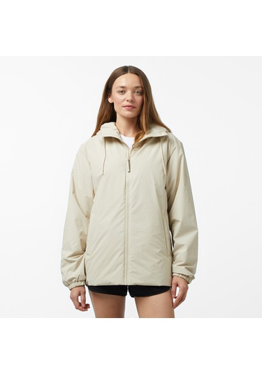 Rains Lohja Insulated W3t1 Kadın Krem Yağmurluk Düz 15770 Krem
