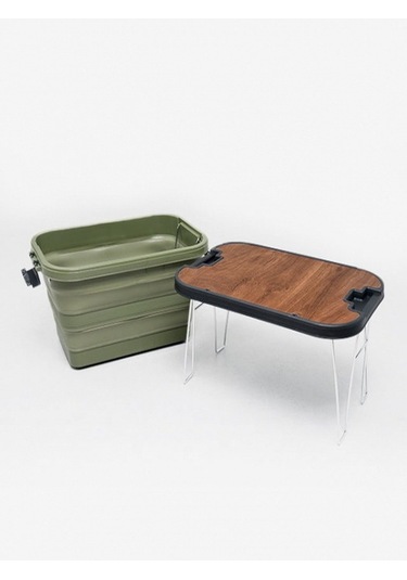 Katlanır Kamp Piknik Sepeti Yeşil