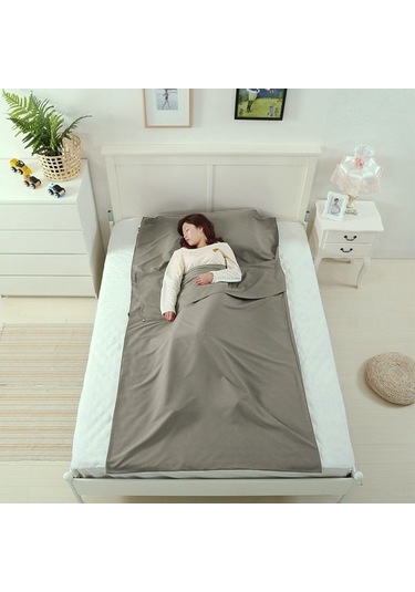 Pazly Hafif Polyester Uyku Torbası Astarı 115x210cm, Çok Renkli, Taşıma Çantası İle Çok Renkli