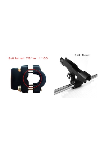 Shineyee Kara Süngerli Plastik Abs Malzeme Denizcilik Balıkçılık Kamışı Tutucu Kayık Ve Kano İçin Dayanıklı Tutucu