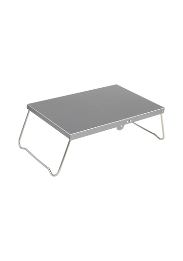 Halın Alüminyum Alaşımlı Mini Katlanır Masa Piknik Barbekü Masa - Gri