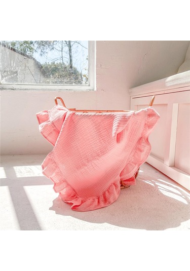 Dolıty Kundaklama Battaniyeleri Bebek Fotoğraf Props Için Pembe Pembe