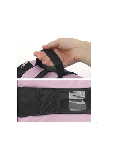 Mavi Tekerlekli Paten Çantası, Buz Pateni Çantaları Nefes Alabilir Paten Büyük Kapasiteli Dörtlüye Uygun Mavi