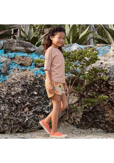 Lassig Flowers Uv Korumalı Mayo Şort Vanilla