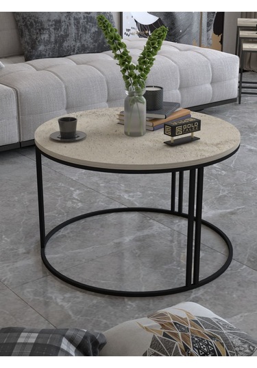 Orta Sehpa Tekli Special Lüx Traverten Bej