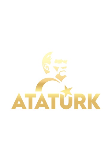 Atatürk Türk Bayrağı Sticker 17x17 Cm Gold