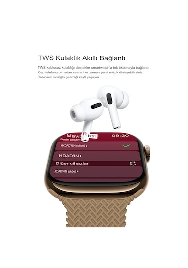 Watch 8 Hk9 Pro Max 2.02 Tam Amoled Ekran Akılı Saat 2023 Amiral Gemisi