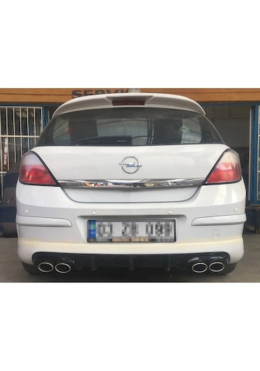 Opel Astra H Arka Tampon Eki Difüzörlü - 2004 - 2011 Boyasız Fiberglass